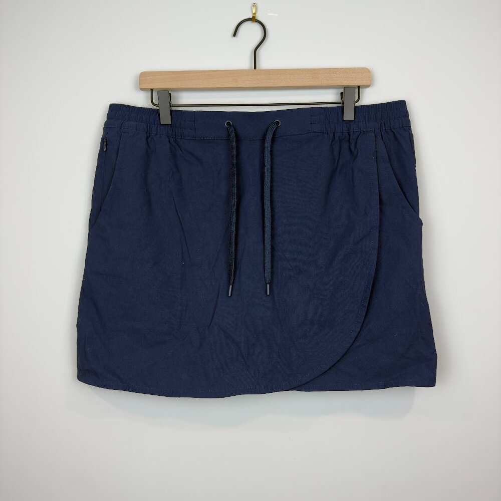 Eddie Bauer Navy Blue Drawstring Skort